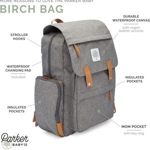 Parker Baby Birch Bag Backpack New!
